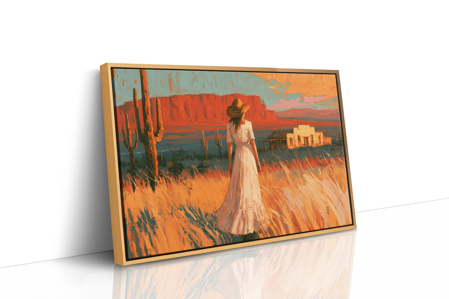 Homestead In Amber Light