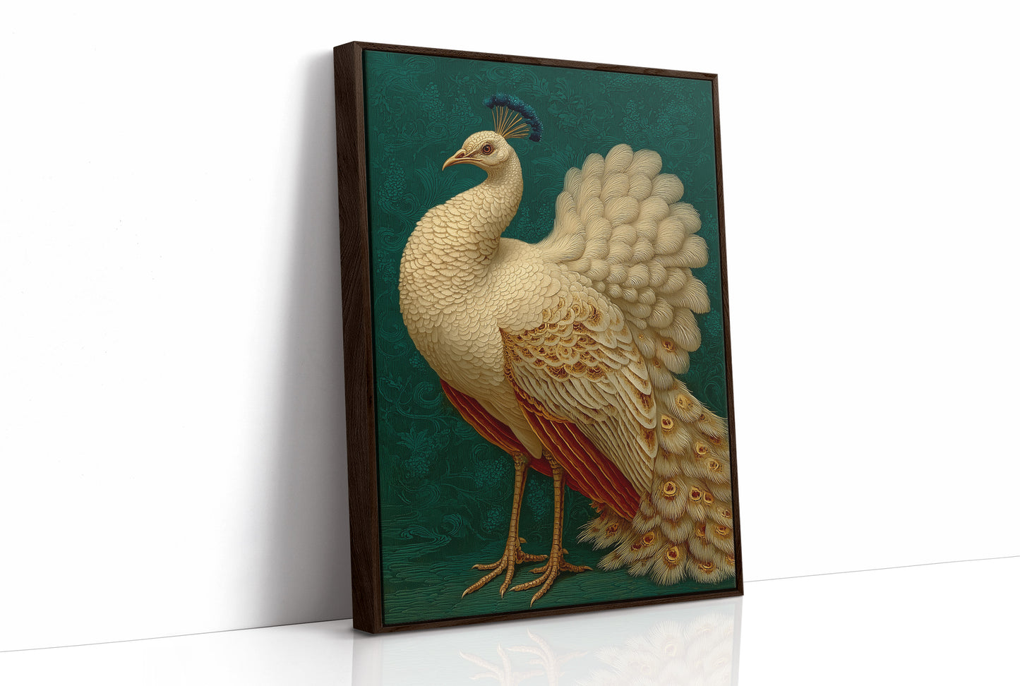 Regal Peacock In Emerald Court