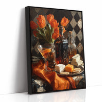 Tulips, Wine, and Cheese Board