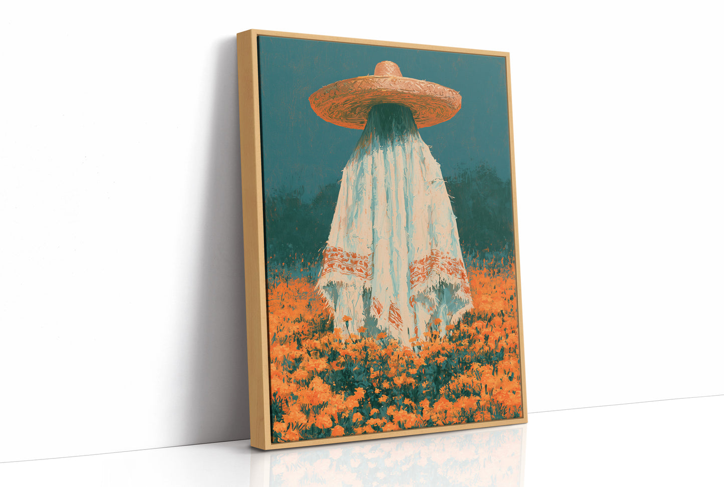 Figure in the Marigold Field