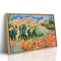 Desert Superbloom, Mountain Backdrop