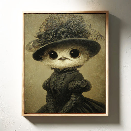 Regal Owl in Elegant Attire