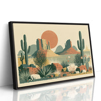 Desert Bloom at High Noon