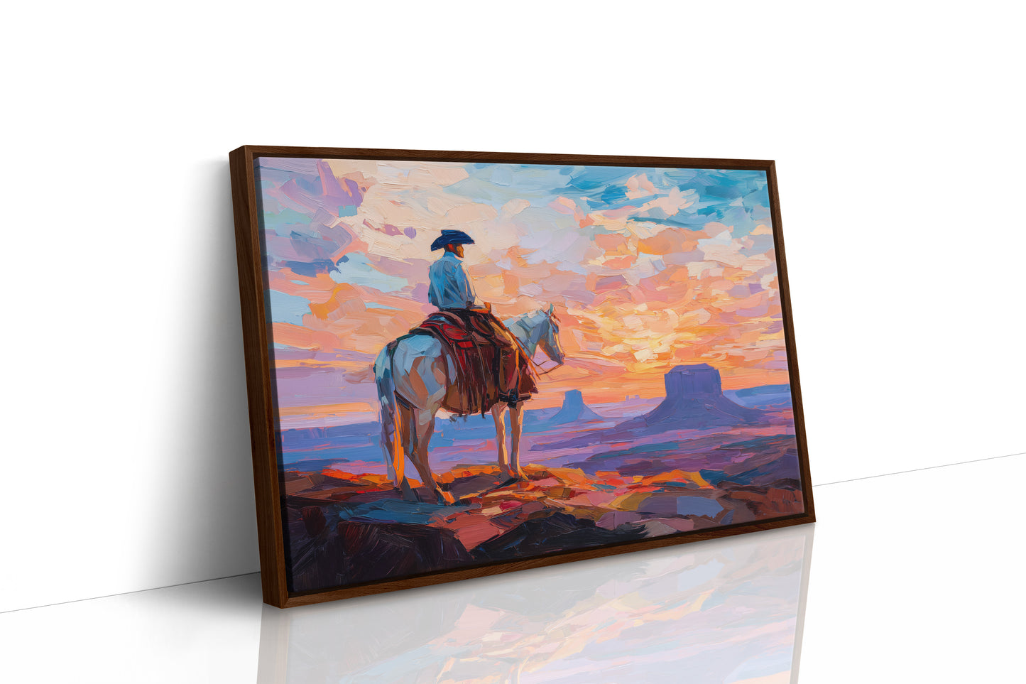 Sunset Paints A Cowboy's Prayer