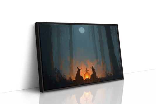 Witches Gather Under Pale Moon