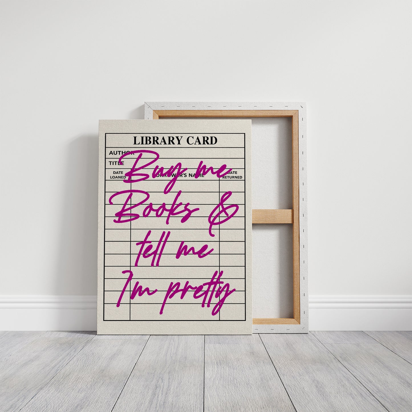 Buy Me Books and Tell Me I'm Pretty, Magenta