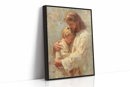 Tender Embrace in Warm Brushstrokes