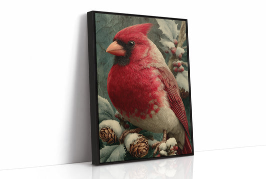 Cardinal Among the Holly