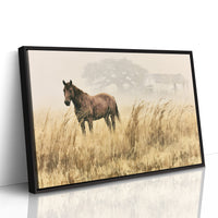Bay Horse in the Golden Field