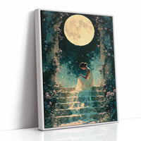 Moonlit Rose Garden Steps