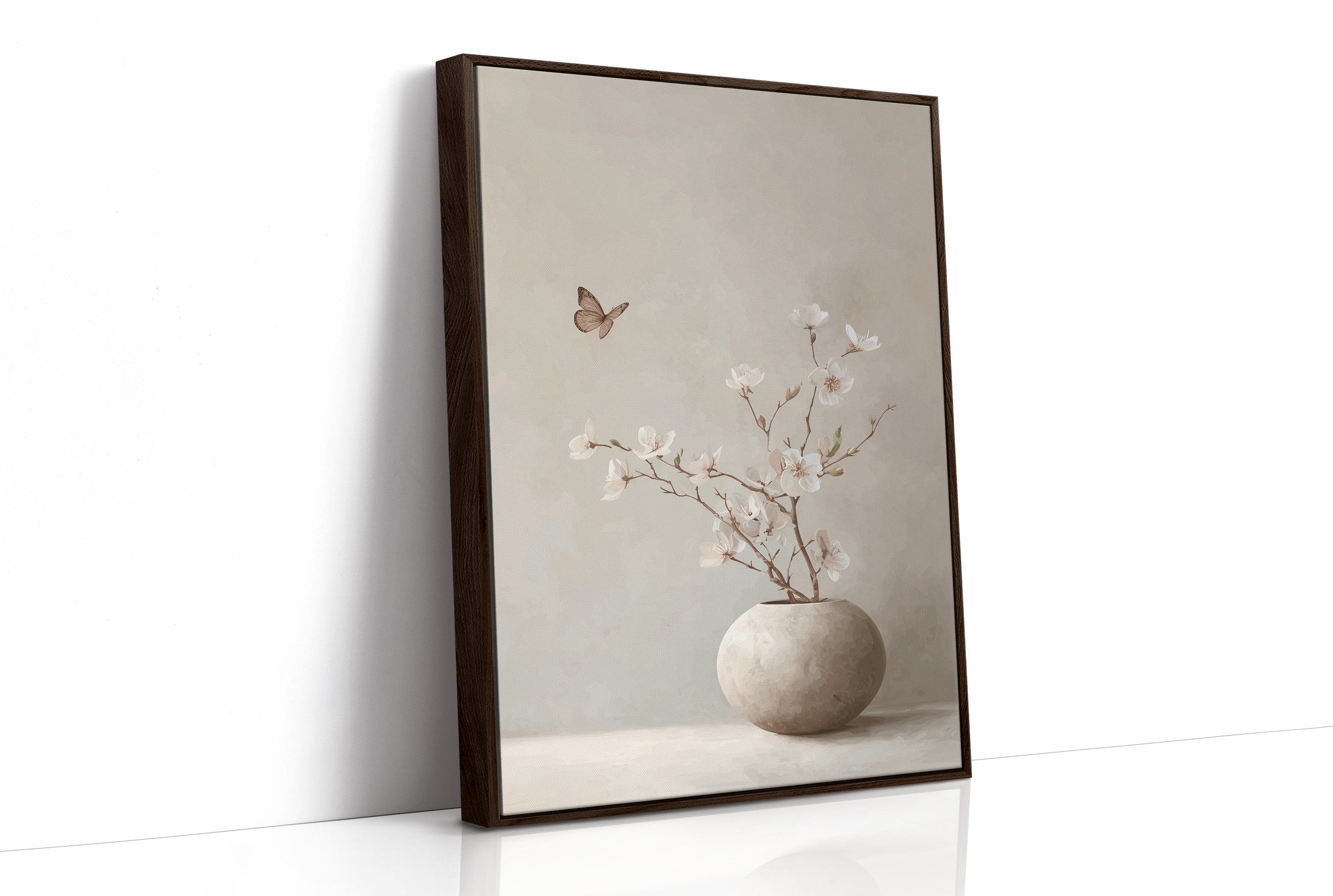 Butterfly Finds Blossoms In Stillness