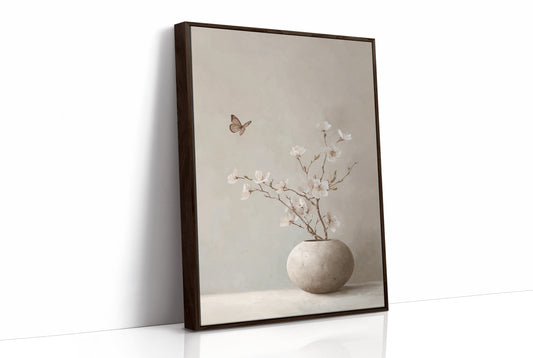 Butterfly Finds Blossoms In Stillness