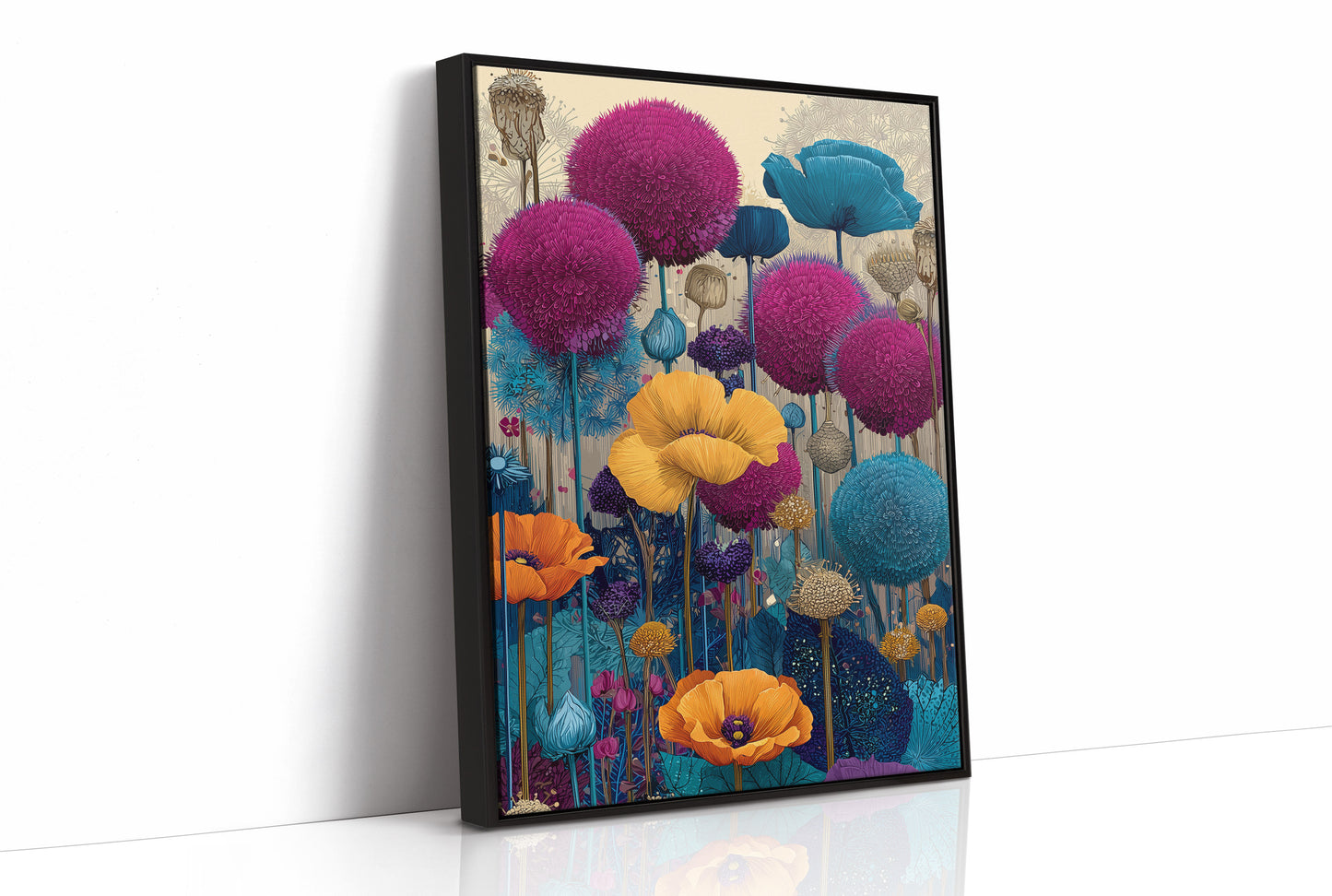 Allium and Poppy Field