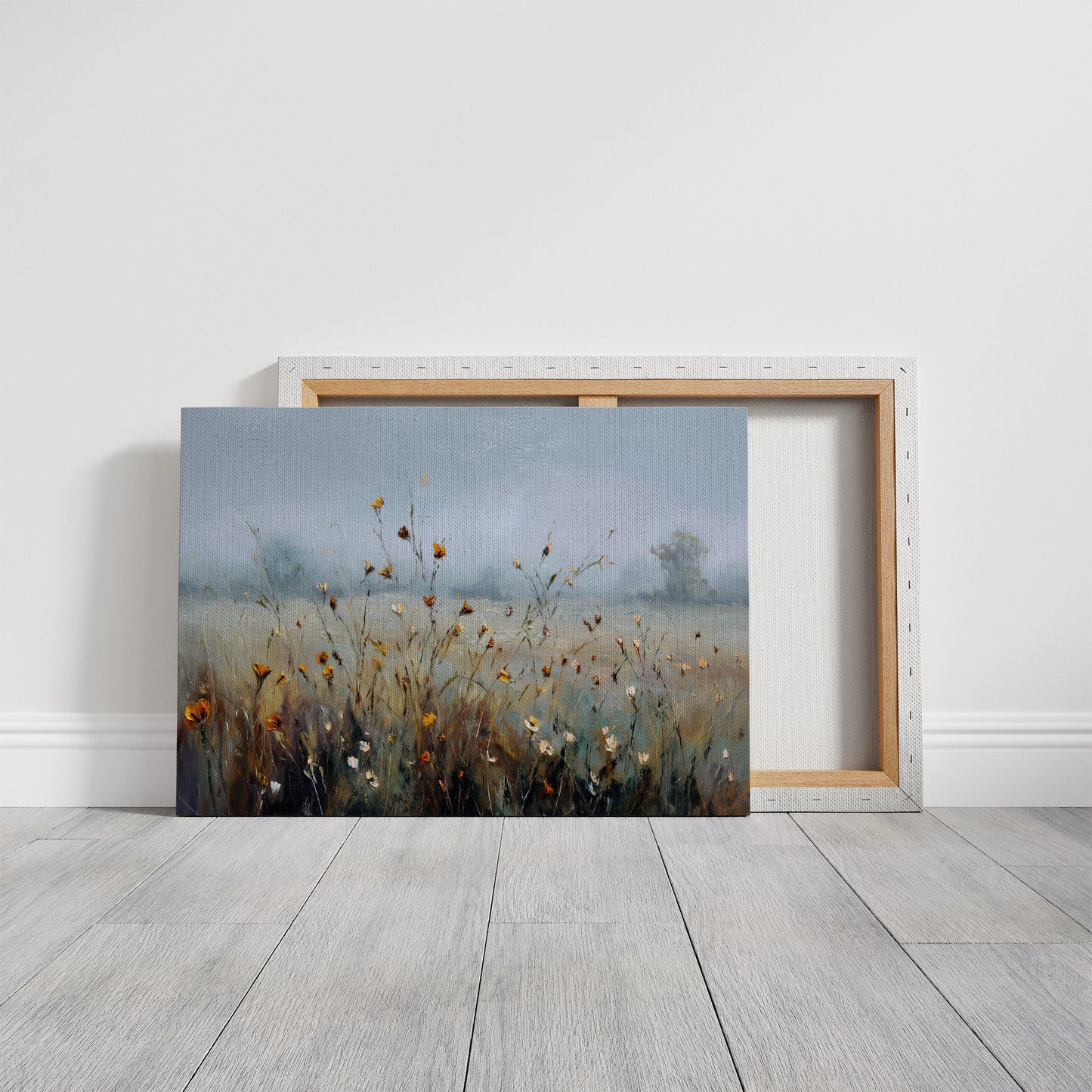 Wildflowers in the Morning Mist