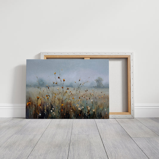 Wildflowers in the Morning Mist
