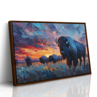 Prairie Giants Watch The Fire Sky