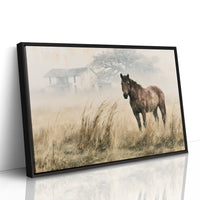 Horse and the Old Homestead