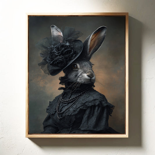 A Rabbit's Midnight Elegance