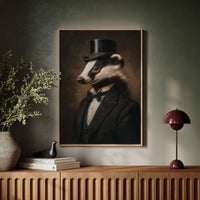 Dapper Badger in Formal Attire