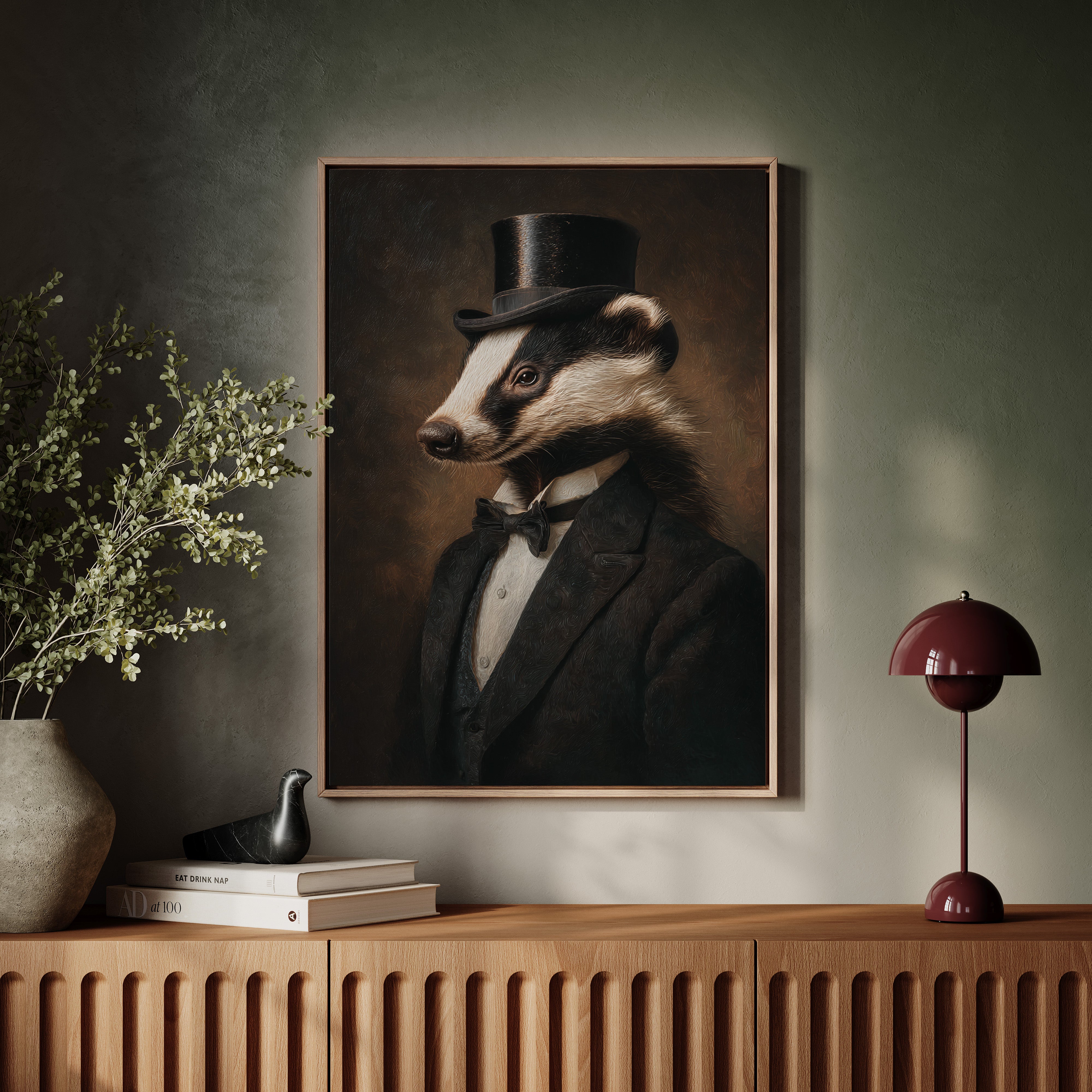 Dapper Badger in Formal Attire