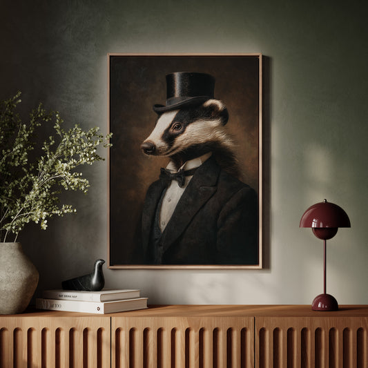 Dapper Badger in Formal Attire