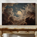 The Moon Breaks Through Clouds