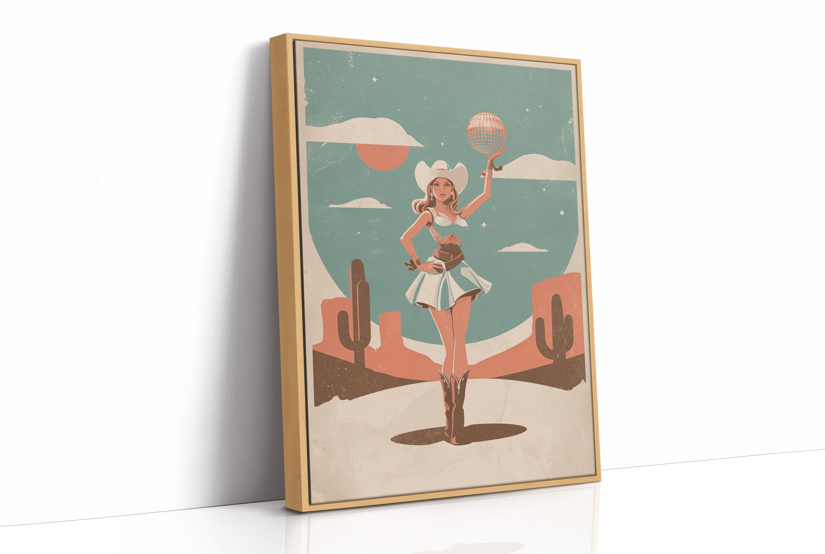 Disco Cowgirl In The Desert Sun