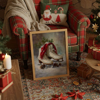 Vintage Skates Await Winter's Dance