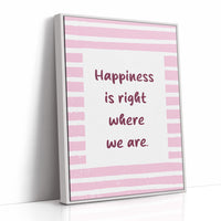 Happiness in Pink Stripes
