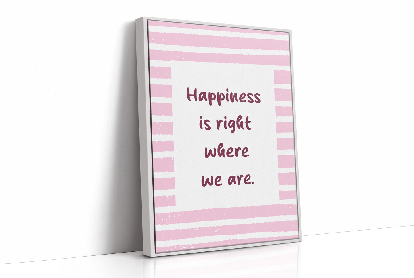 Happiness in Pink Stripes