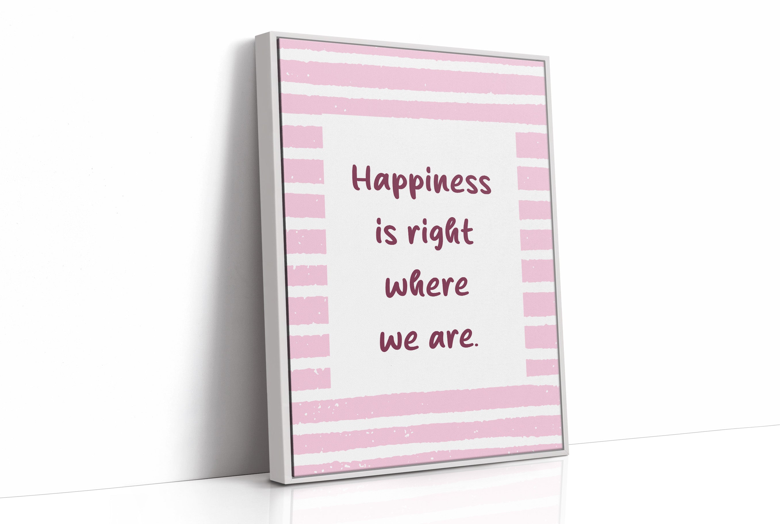 Happiness in Pink Stripes