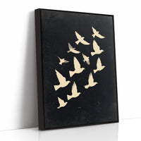 Ivory Wings Against Midnight Sky