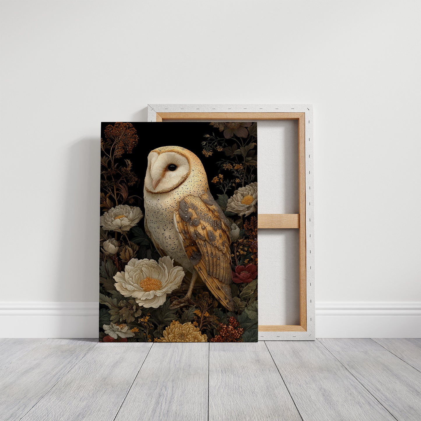 Midnight Blooms With Golden Wings