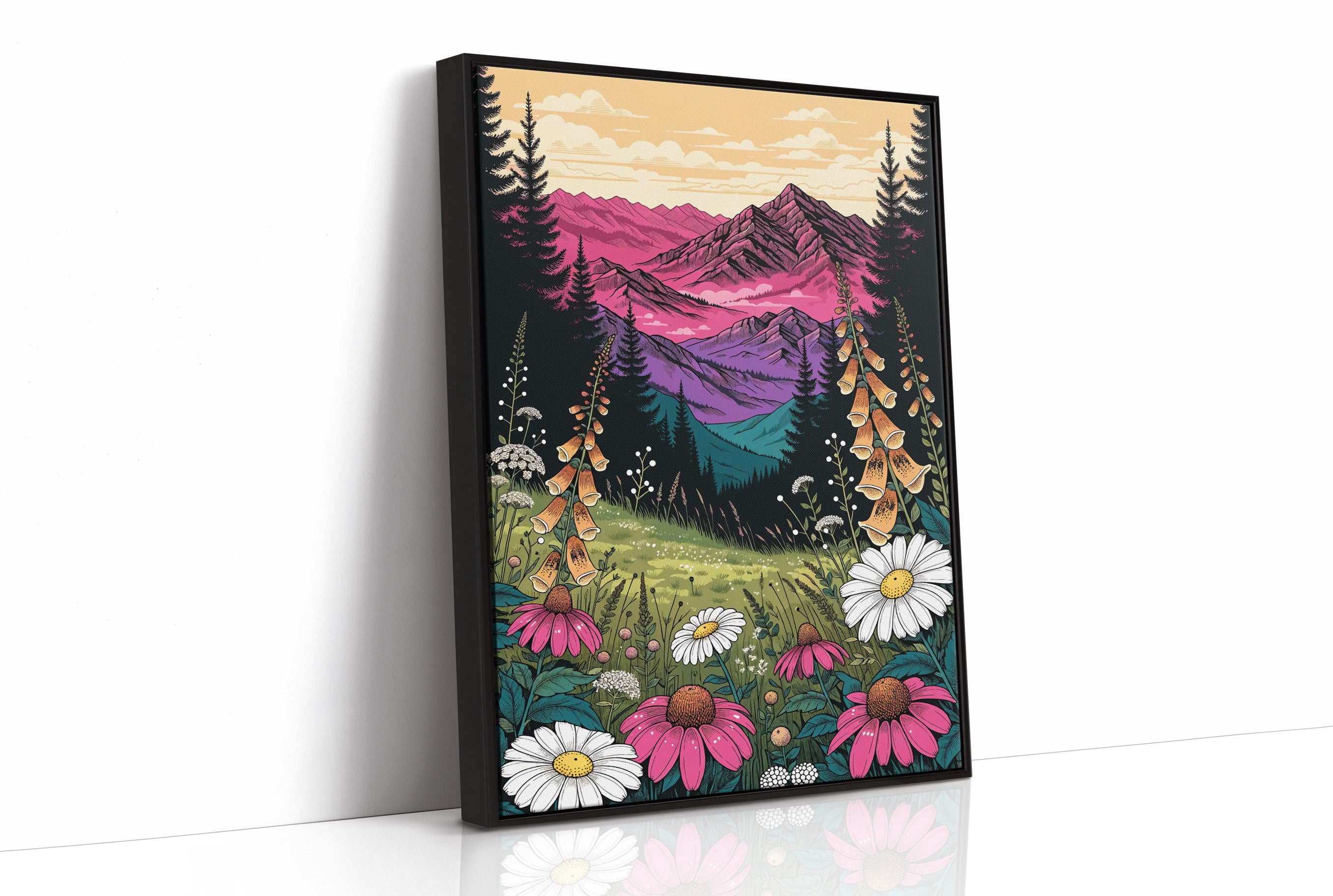 Wildflowers Below Rose Peaks