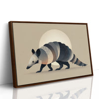 Moonlit Armadillo Carries Desert Patterns
