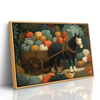 Hauling Pumpkins, Eyeing the Kale
