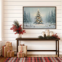 Snow Pine Glows With Winter Magic