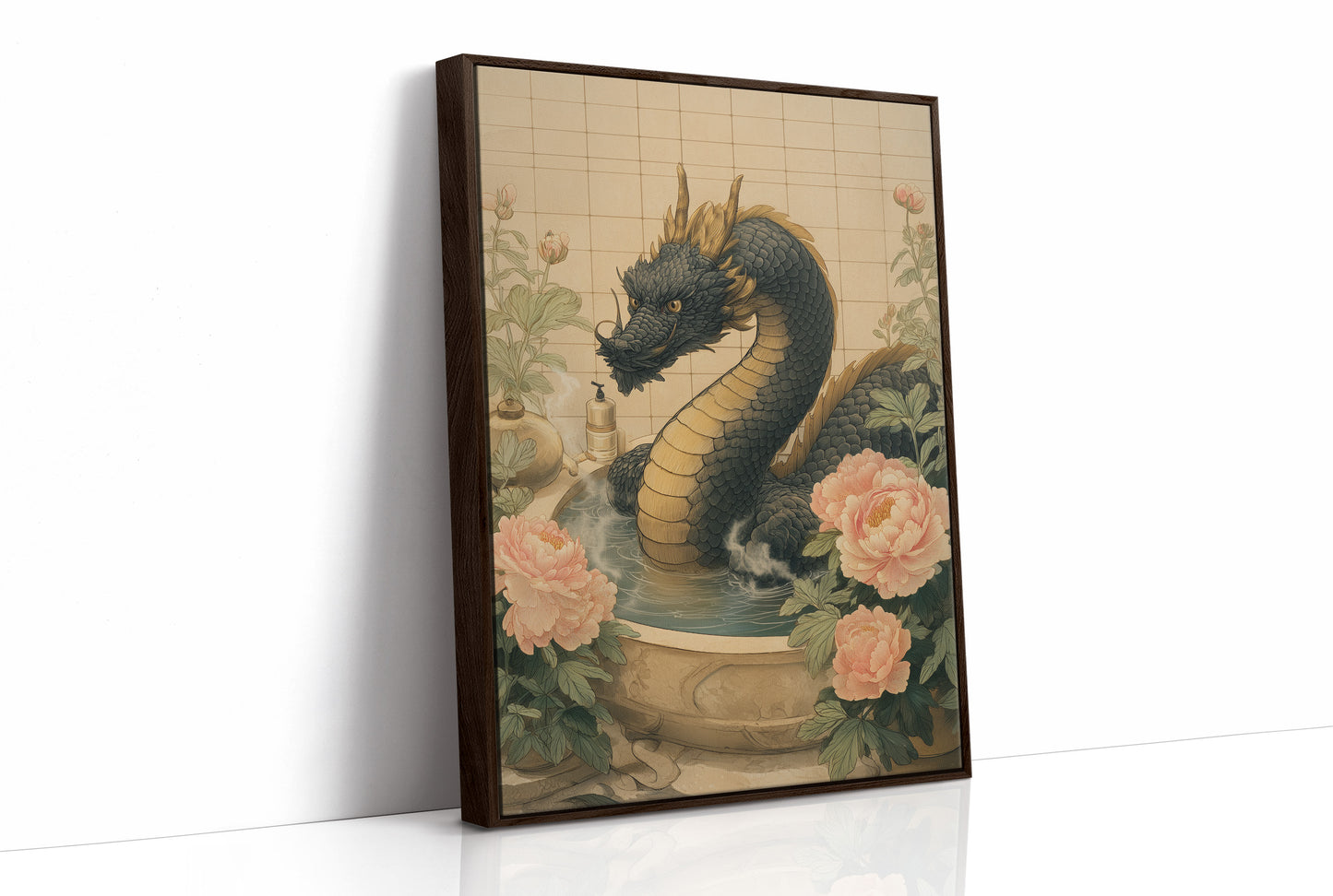 Dragon Tales Among Peony Clouds