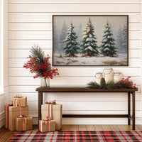 Snow Laden Pines Share Winter Tales