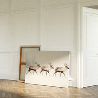 Winter Caribou Cross Misty Plains