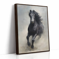 Untamed Spirit Against Dark Walls