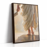 Sunlit Fabric Meets Bare Steps