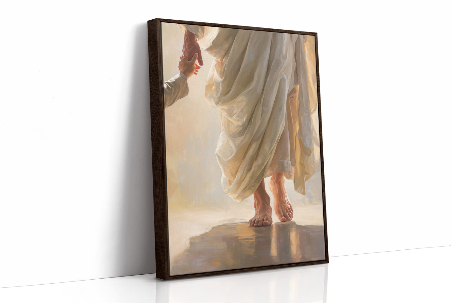 Sunlit Fabric Meets Bare Steps