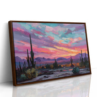 Saguaros Dance Under Painted Skies