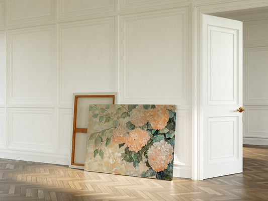 Peach Hydrangeas Paint Summer's Memory