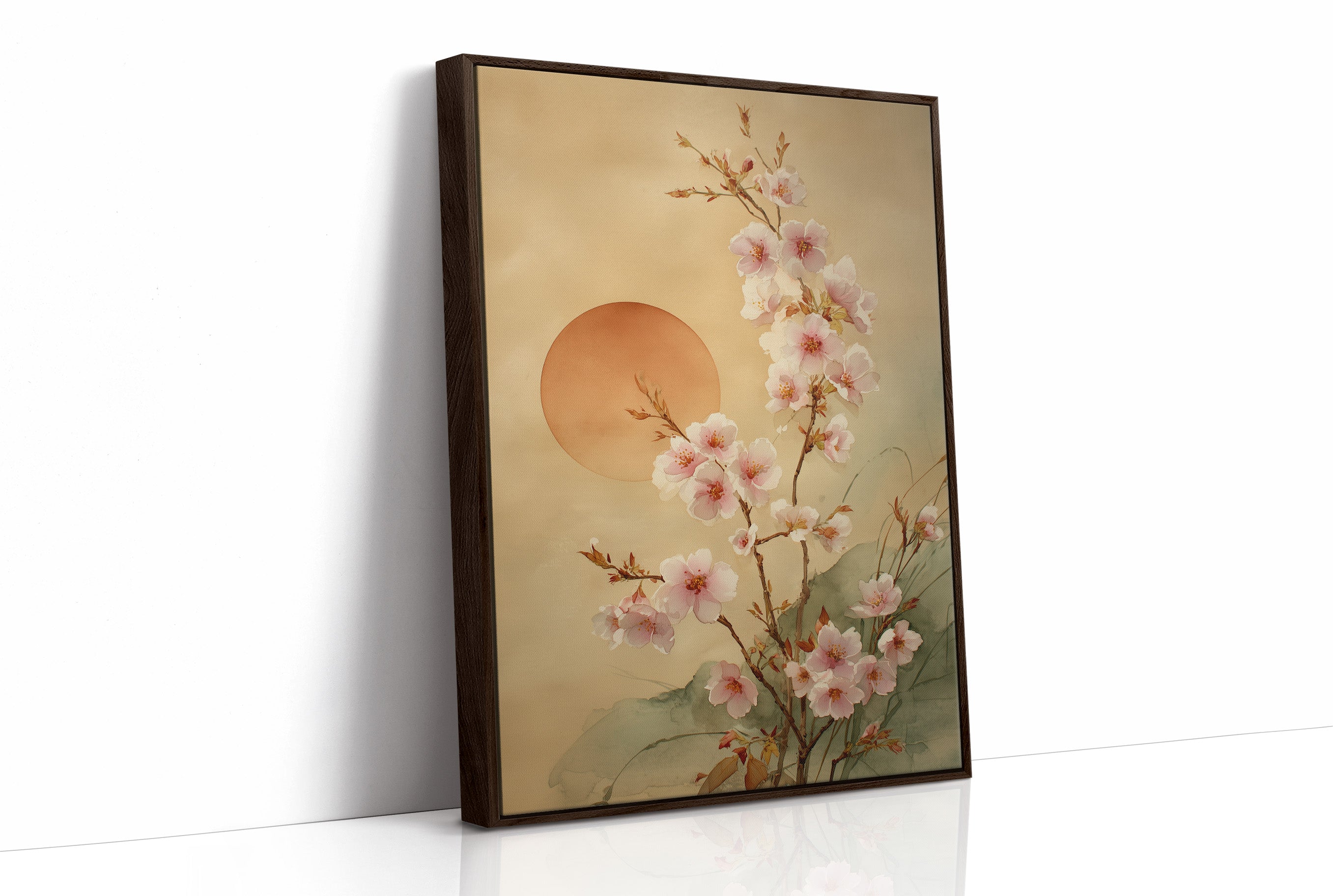 Cherry Blossoms Dance With Setting Sun