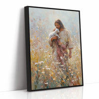 Gentle Guardian Amid Wildflower Meadow