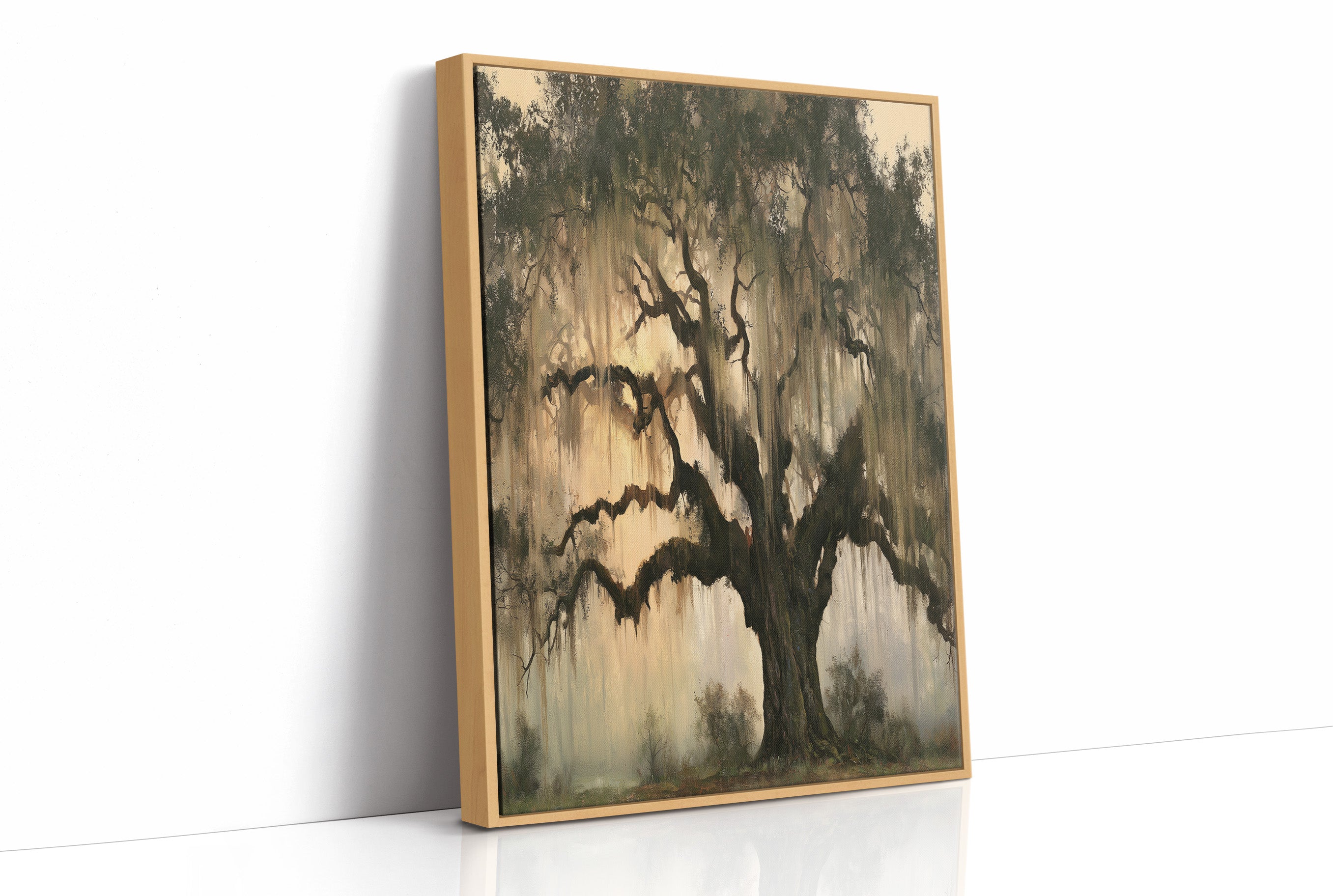 Live Oak Draped in Moss