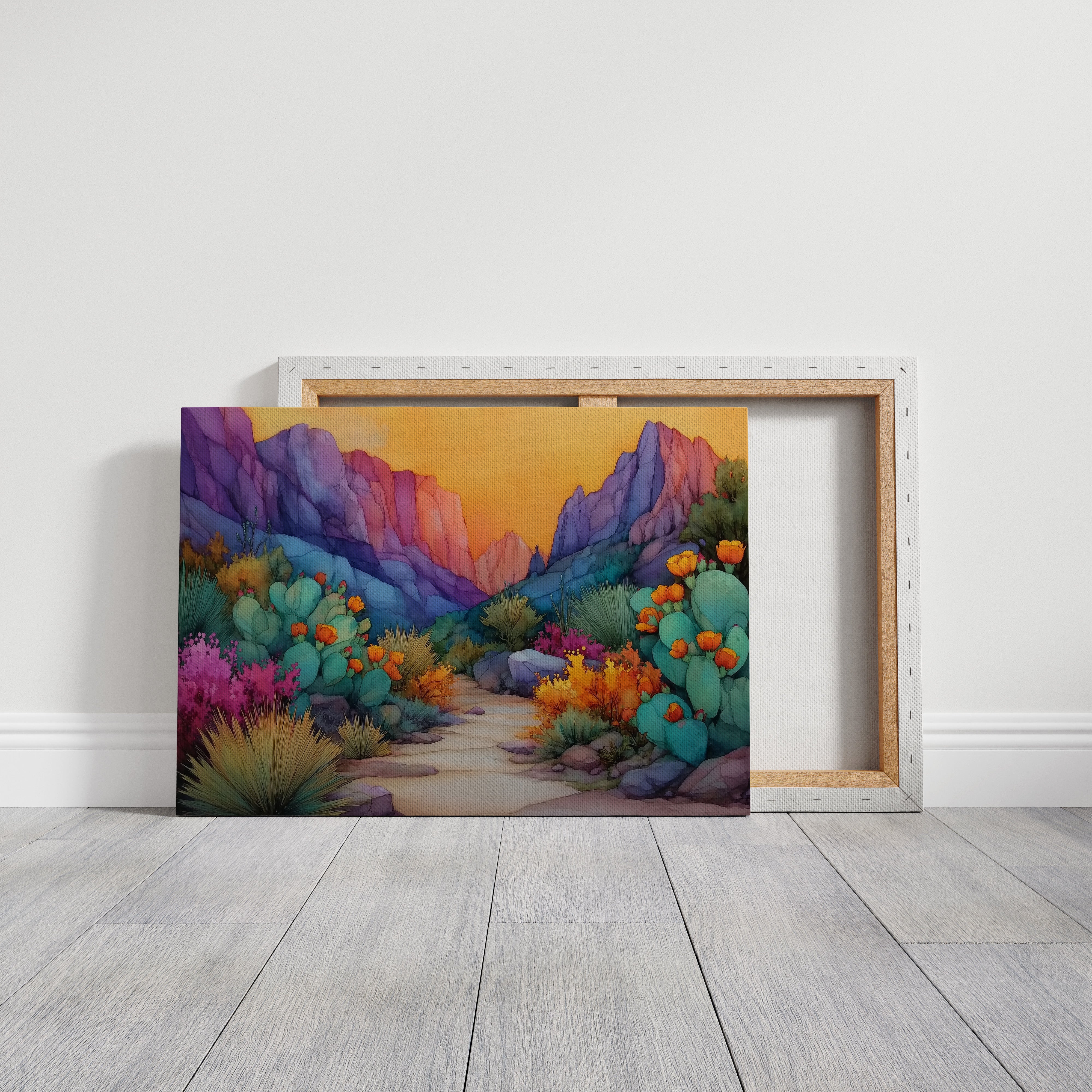 Cactus Blooms Paint Desert Rainbows