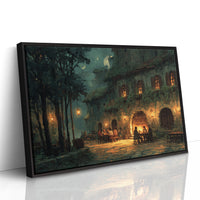 Tuscan Evening Under Crescent Light